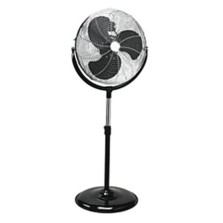 Atlantic Breeze 20" Heavy-Duty Pedestal Fan, Black