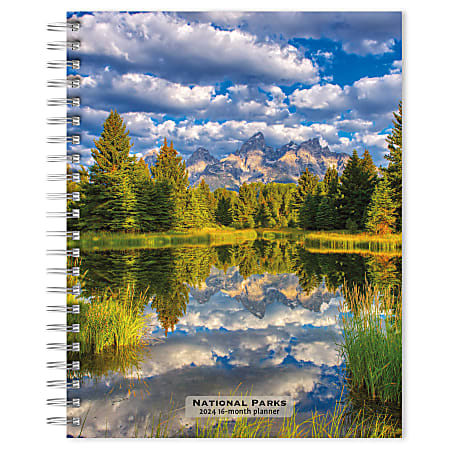 2023-2024 BrownTrout 16-Month Weekly/Monthly Engagement Planner, 7-3/4" x 7-3/16", National Parks, September To December