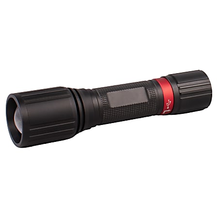 Dorcy® Ultra HD Series™ LED 1,000-Lumen Hybrid AAA/Rechargeable Aluminum Flashlight with 3 Modes & Up to 1,312-ft. Beam, Black, 41-4395