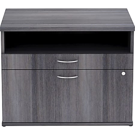 Lorell Relevance 60 W Office Computer Desk Credenza With File Drawer ...