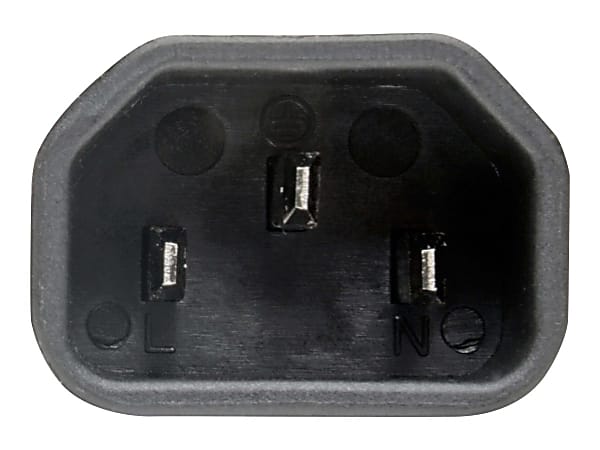 Eaton Tripp Lite Series IEC C14 to IEC C7 Power Cord Adapter - 7A, 125V, Black - Power connector adapter - P016000