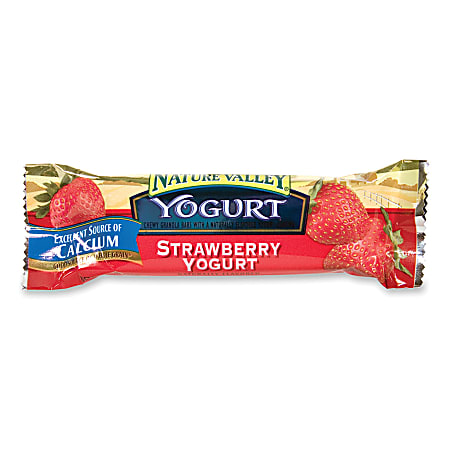 Nature Valley® Chewy Yogurt-Coated Granola Bars, Strawberry, Box Of 16