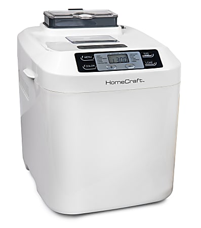 Nostalgia Electrics HomeCraft Programmable 2 Lb Bread Maker With Auto Fruit & Nut Dispenser