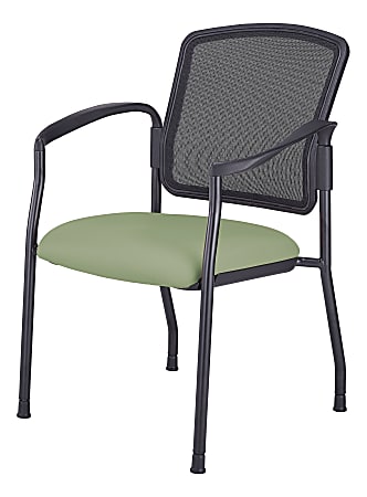 WorkPro® Spectrum Series Stacking Guest Chair With Antimicrobial Protection, Arms, Olive