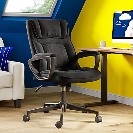 Serta Style Hannah I High Back Office Chair Microfiber Comfort Black -  Office Depot
