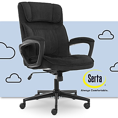 Serta Style Hannah I High Back Office Chair Microfiber Comfort