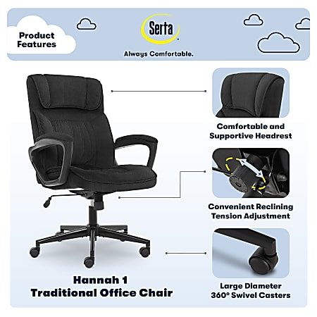Serta microfiber office chair deals