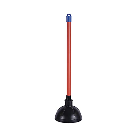 Boardwalk Rubber Toilet Plunger, 18”, Red/Black