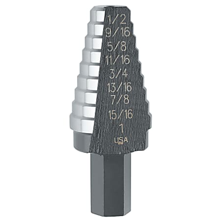 High Speed Steel Fractional Self-Starting, 3/16 in to 7/8 in, 12 Steps