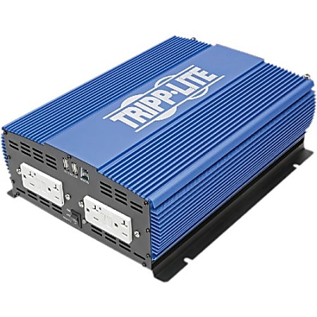 Tripp Lite 3000W Compact Power Inverter Mobile Portable 4 Outlet 2 USB Port - Input Voltage: 12 V DC - Output Voltage: 115 V AC, 120 V AC, 5 V DC