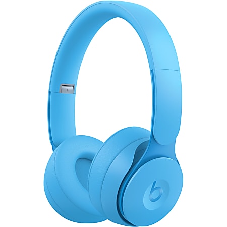Beats by Dr. Dre Solo Pro Wireless Headphones - Stereo - Wireless - Bluetooth - Over-the-head - Binaural - Circumaural - Noise Canceling - Light Blue