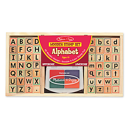 Melissa &amp; Doug Alphabet Stamp Set, Kindergarten To Grade 2
