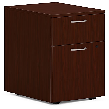 HON Mod HLPLPMBF Pedestal, 20"H x 15"W x 20"D, 2 x Box, File Drawer(s), Traditional Mahogany