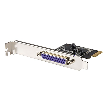 StarTech.com 1 Port PCI Express Dual Profile Parallel Adapter Card - SPP/EPP/ECP - 1 x 25-pin DB-25 IEEE 1284 Parallel