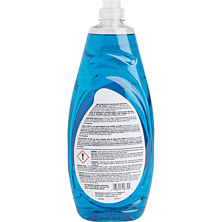 Genuine Joe Premium Dish Detergent - For Dish - Concentrate - 38 fl oz (1.2 quart) - 1 Each - Film-free - Blue