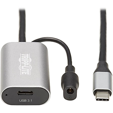 Tripp Lite USB C Active Extension Cable USB C to USB C USB 3.1 Gen 1 M/F 5M - First End: 1x Type C Female USB, First End: 1x Power - U33005MC2C