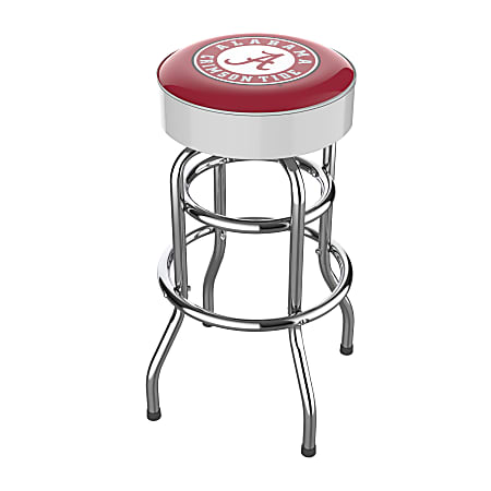 Imperial NCAA Backless Swivel Bar Stool, University Of Alabama