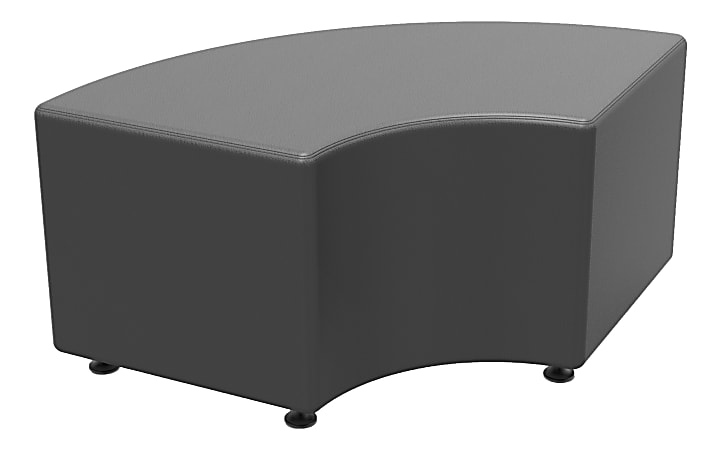 Marco Group Sonik 24" Curved Bench, Charcoal Gray