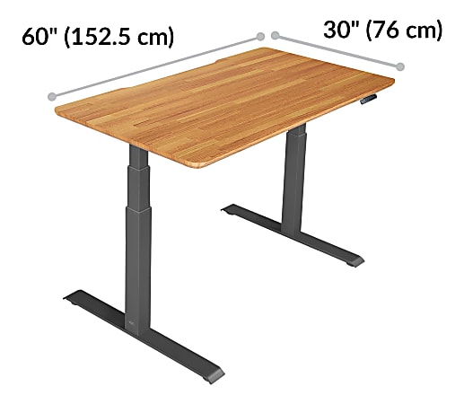 Butcher block best sale standing desk