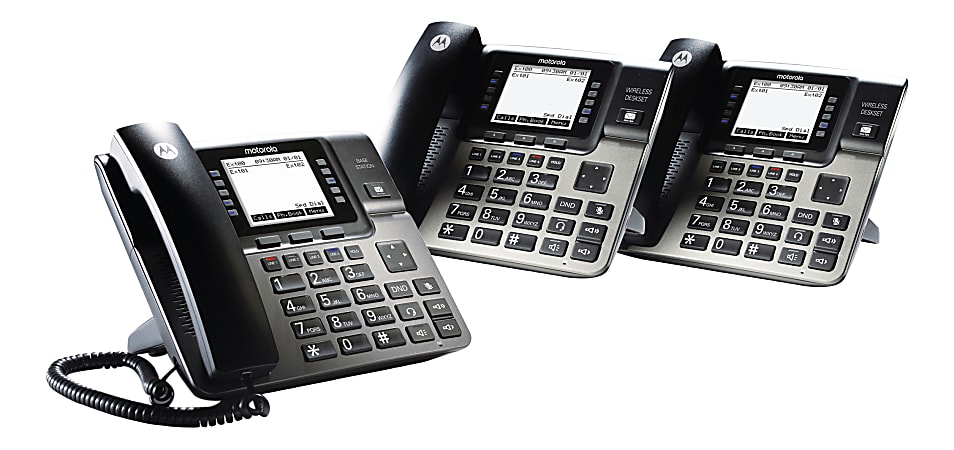 Motorola&reg; 4-Line Desk Phone Base Station Set, ML1002D