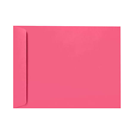 LUX Open-End Envelopes, 6" x 9", Peel & Press Closure, Magenta Pink, Pack Of 50