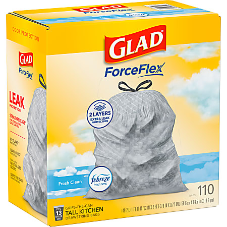 Clear tall kitchen garbage bags on sale