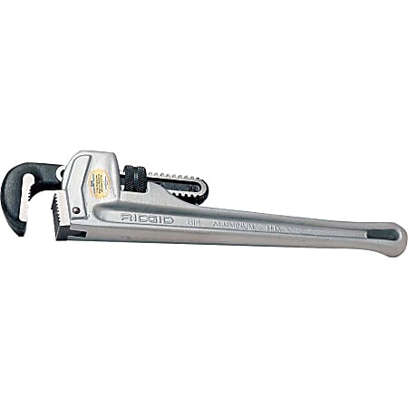 RIDGID Aluminum Straight Pipe Wrench - Silver - Aluminum - 2.50 lb - 6 / Pack