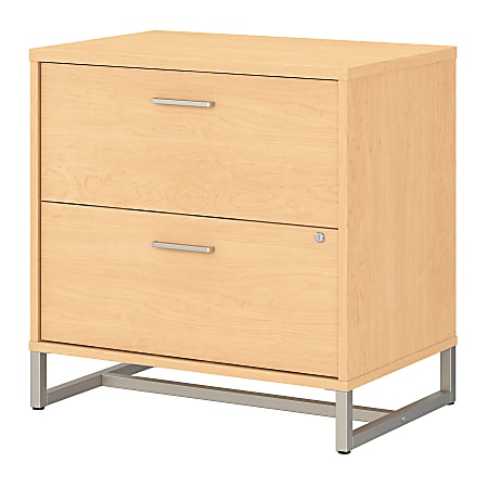 kathy ireland® Office by Bush Business Furniture Method 20"D Lateral 2-Drawer File Cabinet, Natural Maple, Delivery