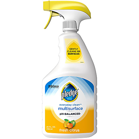 Pledge Everyday Clean pH-Balanced Multi-Surface Cleaner, 25 Oz, Fresh Citrus Scent