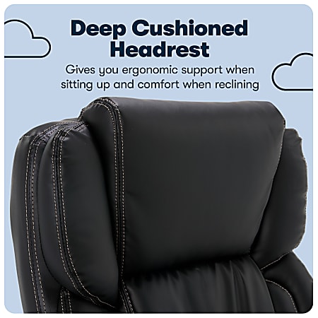 Serta Works Ergonomic Bonded Leather High Back Office Chair