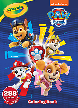 Crayola Paw Patrol Coloring Book - Office Depot