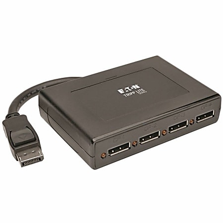 Eaton Tripp Lite Series 4-Port DisplayPort Multi-Monitor Splitter, MST Hub, 4K 60Hz UHD, DP1.2, TAA - 3840 &times; 2160 - DisplayPort 1.2