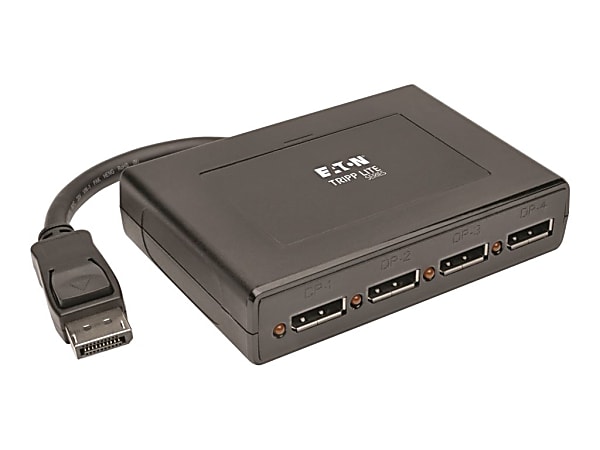 Tripp Lite 4Port DisplayPort Multi Stream Transport MST Hub 4K DP 1.2 to DP - Video splitter - 4 x DisplayPort - desktop - TAA Compliant