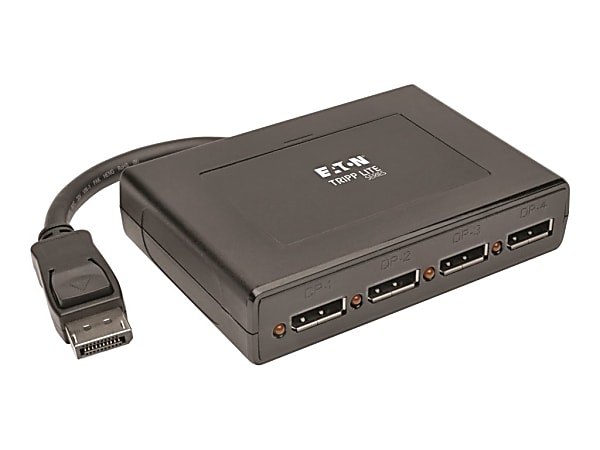 Eaton Tripp Lite series 4Port DisplayPort Multi Stream Transport MST Hub 4K DP 1.2 to DP - Video splitter - 4 x DisplayPort - desktop - TAA Compliant