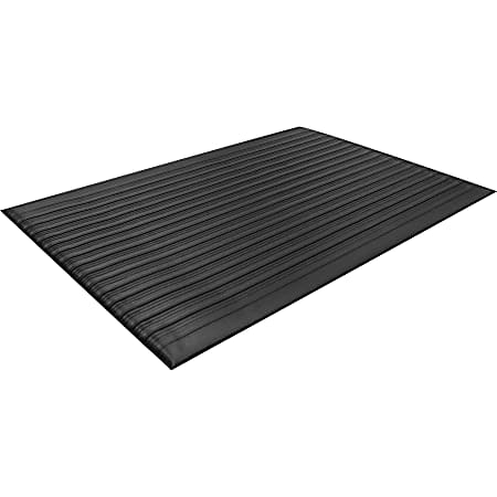 Guardian Floor Protection Air Step Anti-Fatigue Mat - Indoor - 24" Length x 36" Width x 0.37" Thickness - Polycarbonate - Black