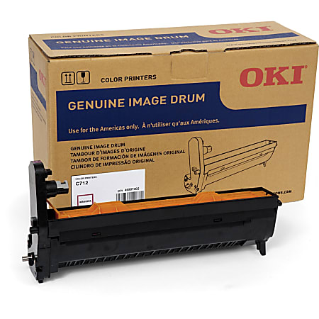 Oki 30K Magenta Image Drum for C712 - LED Print Technology - 30000 - 1 Each - Magenta