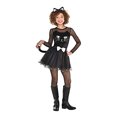 Amscan Kitty Kat Girls&#x27; Halloween Costume, Medium,