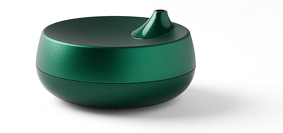 Lexon Romino Portable And Waterless Aroma Diffuser, 1-5/16"H x 2-7/8"W x 2-7/8"D, Dark Green