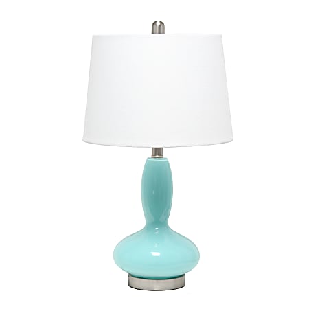 Lalia Home Glass Dollop Table Lamp, 23-1/2"H, White