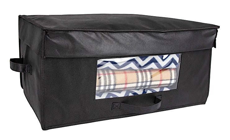 Hospitality 1 Source Blanket Boxes, 24”L x 15”W x 11”H, Black, Pack Of 20 Boxes