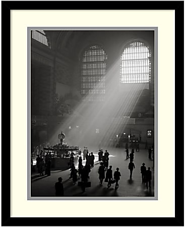 Amanti Art Sunbeams Streaming Into Grand Central Station, NYC Framed Art Print By Philip Gendreau, 21"H x 17"W, Black