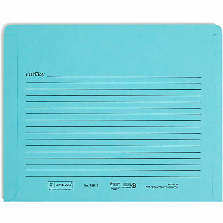Smead Straight Tab Cut Letter Recycled File Jacket - 8 1/2 Smead Straight Tab Cut Letter Recycled File Jacket - 8 1/2