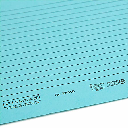 Smead Straight Tab Cut Letter Recycled File Jacket - 8 1/2 Smead Straight Tab Cut Letter Recycled File Jacket - 8 1/2