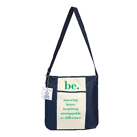 The Master Teacher "Be" Collection Tote Bag, Navy/Green