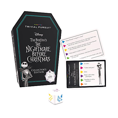 USAopoly TRIVIAL PURSUIT: Disney Tim Burton's The Nightmare Before Christmas Collector's Edition Board Game