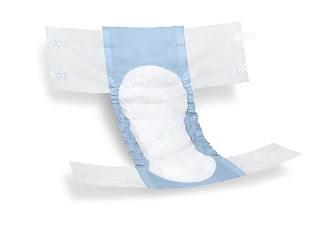 FitRight Extra Disposable Briefs, Large, Blue/White, Bag Of