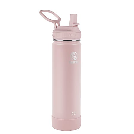 Takeya Actives Insulated Water Bottle With Straw Lid™, 22 Oz, Blush