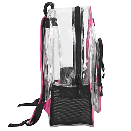 Trailmaker Clear Backpack Pink Office Depot