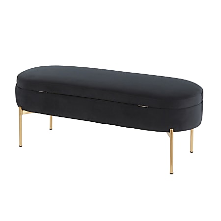LumiSource Chloe Storage Bench - Thumbnail 3