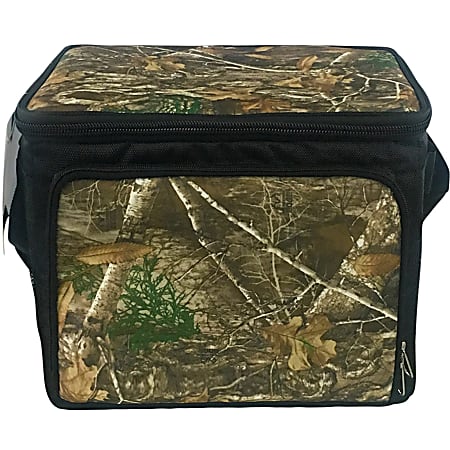Brentwood Kool Zone 30-Can Insulated Cooler Bag With Hard Liner, 10-1/2"H x 15-3/4"W x 12-1/4"D, Realtree Edge Camo